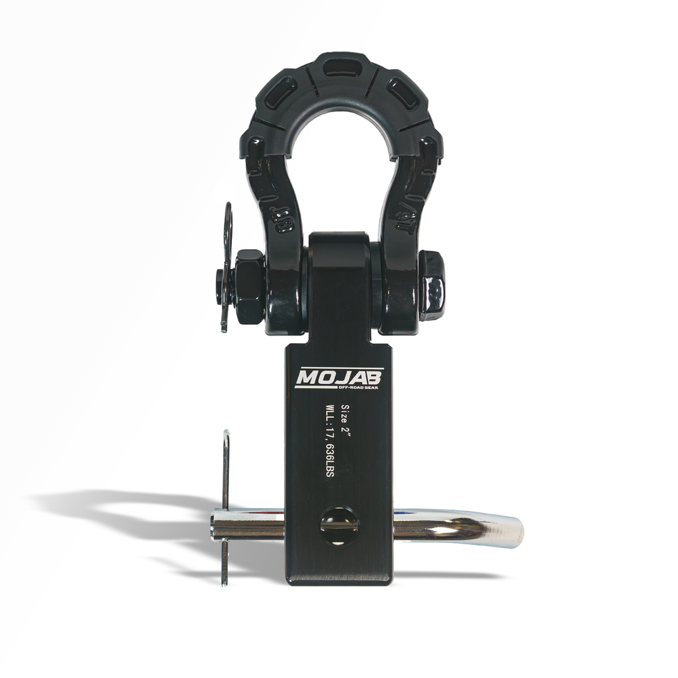 2'' Aluminum Hitch Receiver with Steel D-Shackle (LIFETIME WARRANTY)