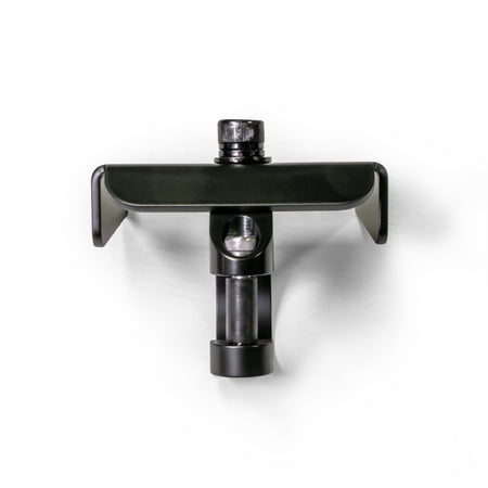 Black powder-coated universal air pumper bracket