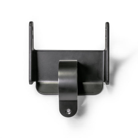 Black powder-coated universal air pumper bracket