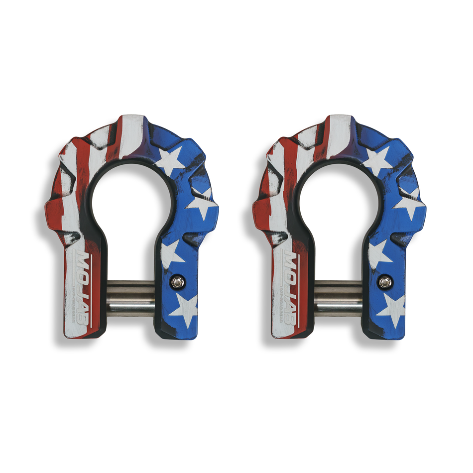 3/4'' Extreme duty Aluminum D-Shackle set (9T) (LIFETIME WARRANTY*)