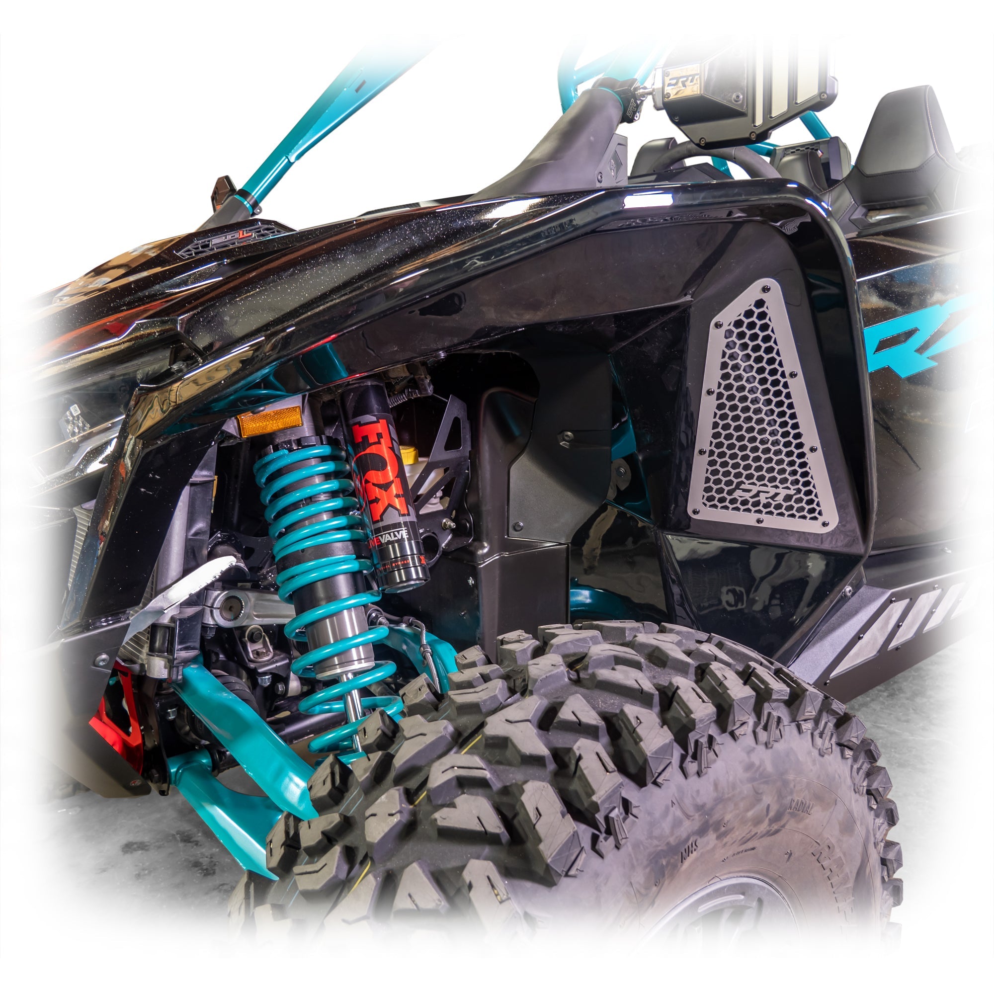 Polaris RZR wheels and extended fender clearance for 35″ tires