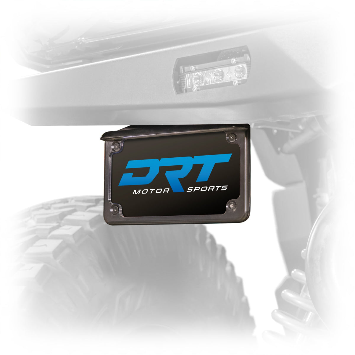 Polaris Xpedition license plate bracket laser-cut steel