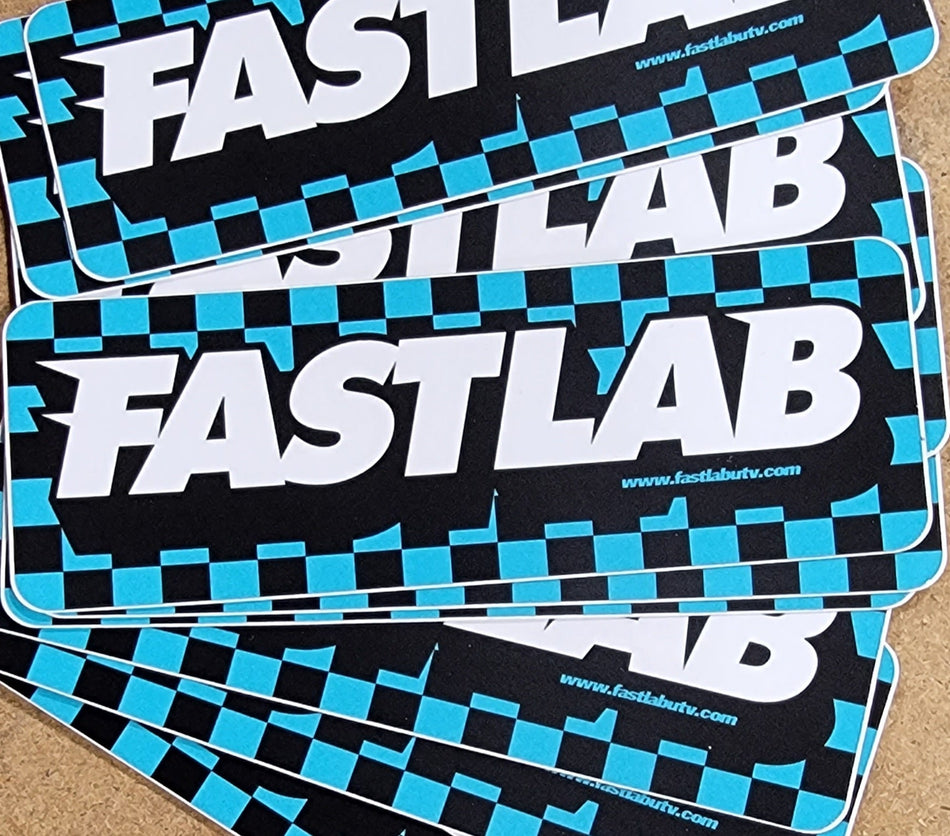 Calcomanía de comprobadores FastLab de 5" x 1,75"