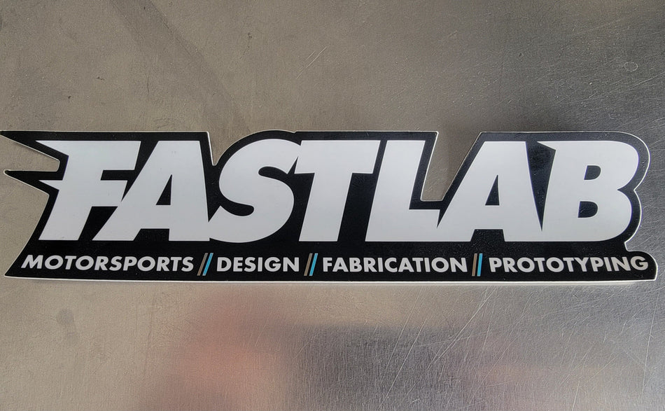 Pegatina para parachoques de FastLab Motorsports - 29,5 x 6,35 cm