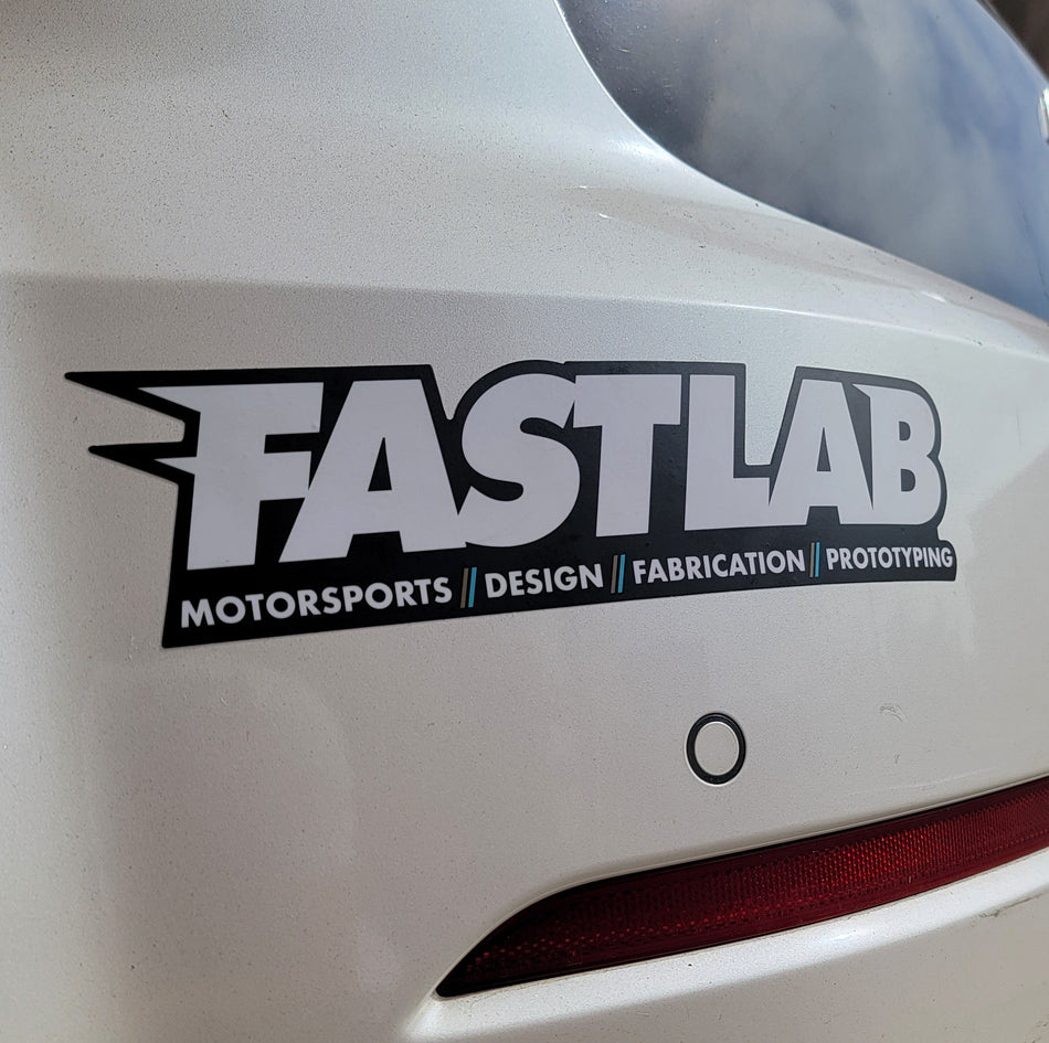 Pegatina para parachoques de FastLab Motorsports - 29,5 x 6,35 cm