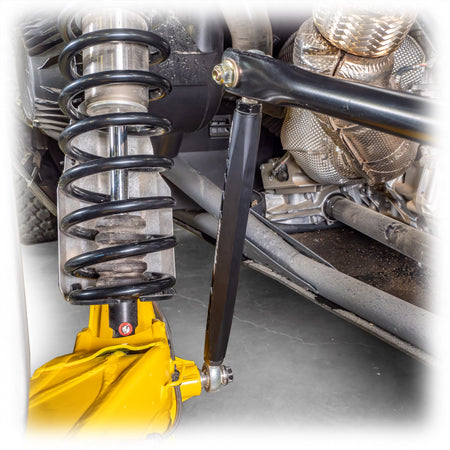 Rear stabilizer link set for 2024+ Can-Am Maverick R, aircraft grade hex bar design