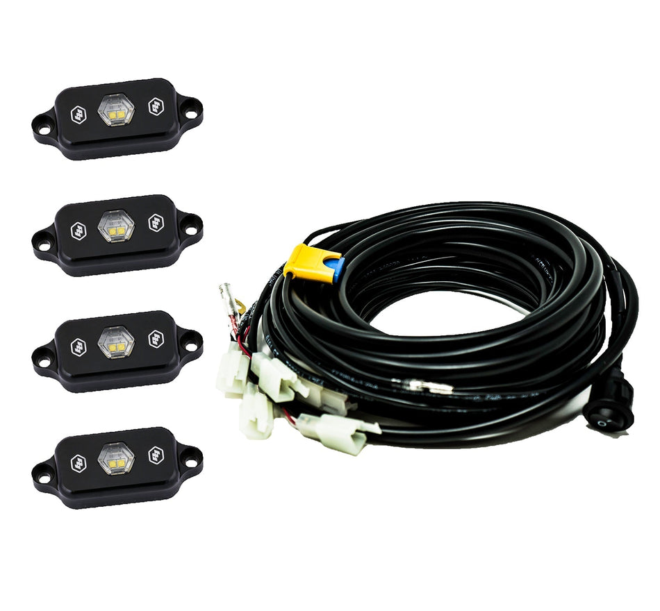 Baja Designs Universal LED Rock Light Kit – 4 Pods
