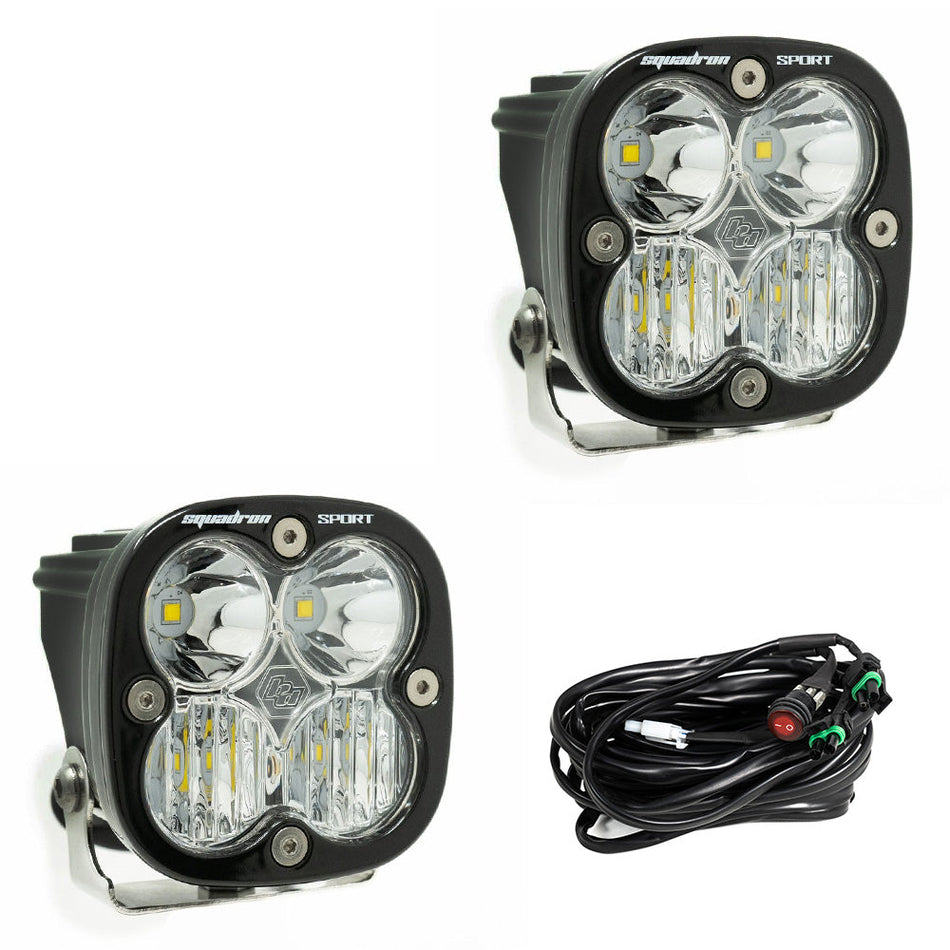 Baja Designs Squadron Sport LED Light Pods | Universal Pair