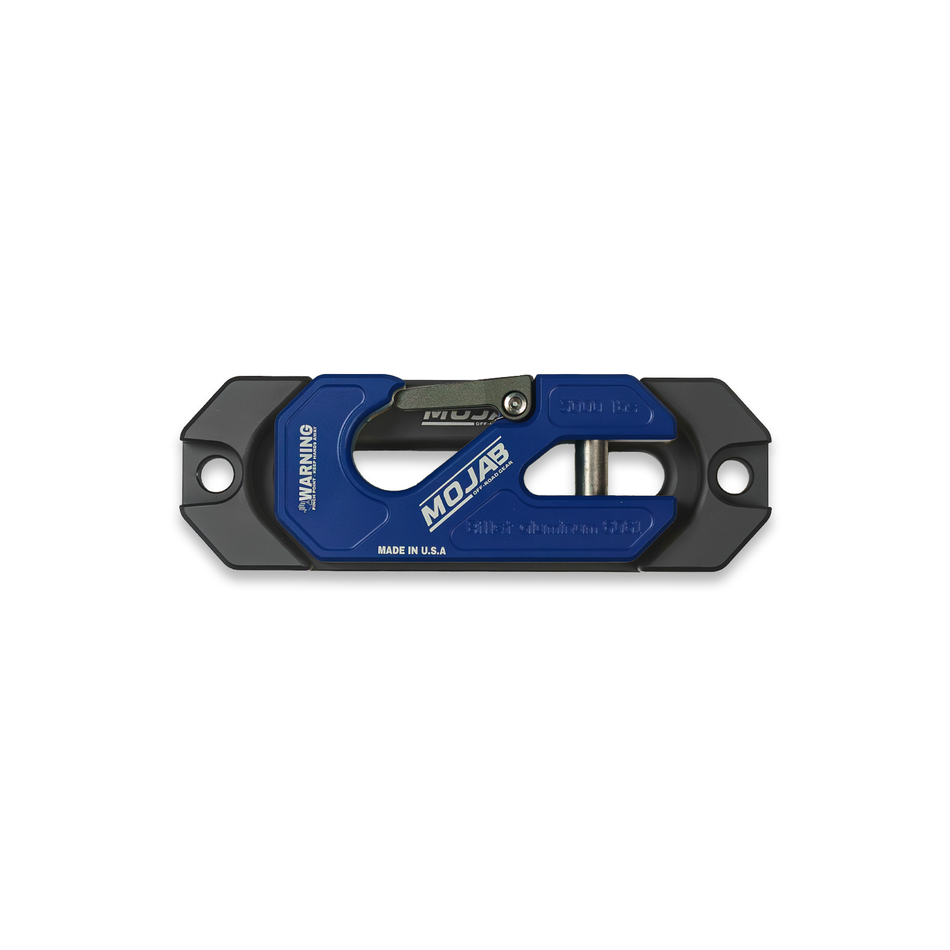 Side By Side / UTV Aluminum Recessed Winch Shackle with Fairlead Kit, closed latch