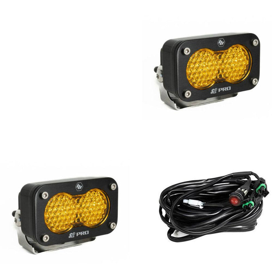 Baja Designs S2 Pro LED Light Pods - Clear (2 Sets)