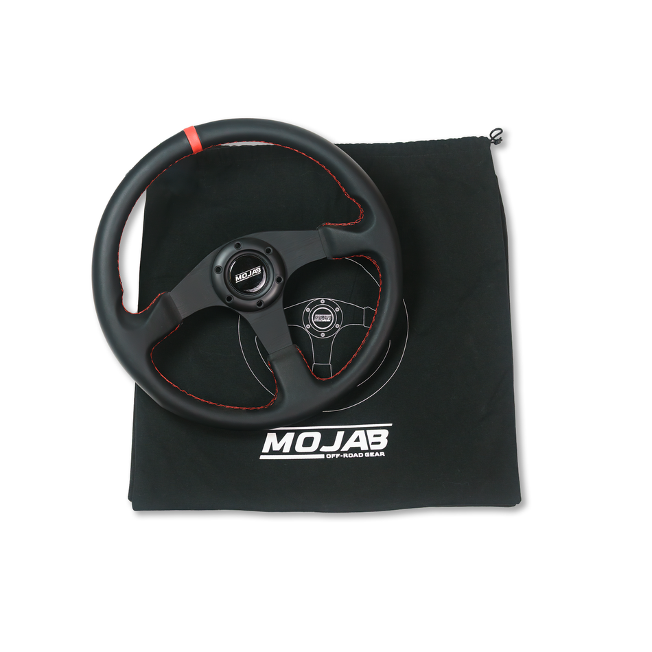 Volant plat MOJAB 13,5 pouces en cuir ou en daim