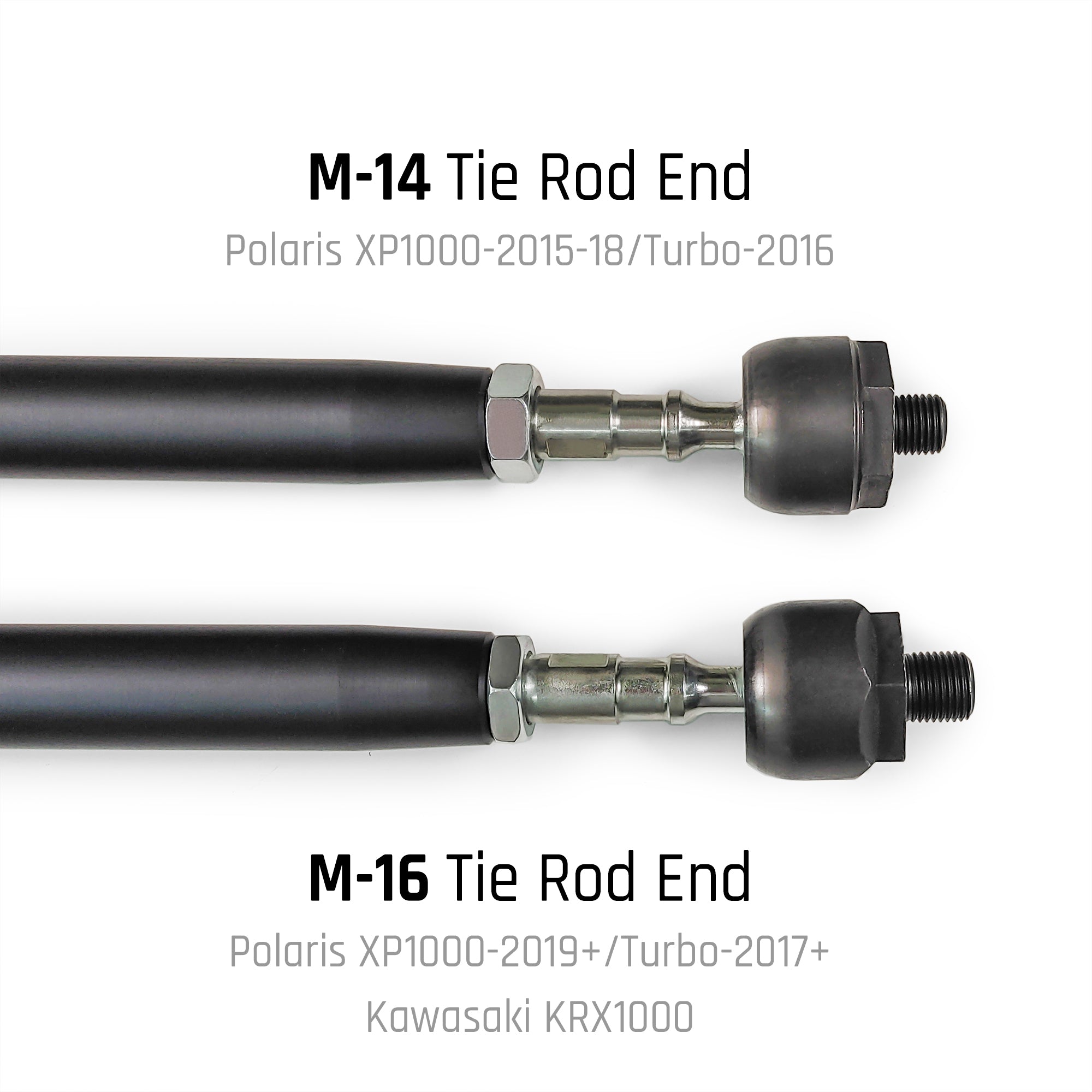 M-14 Tie rod end and M-16 Tie rod end comparison