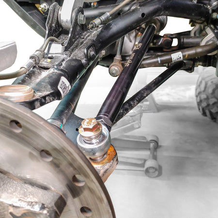 Installed tie rods on Kawasaki Teryx KRX front suspension