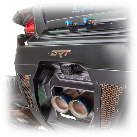 Polaris rzr rear camera extension billet aluminum housing