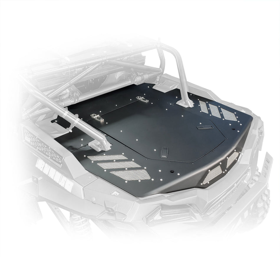 RZR xp 1000 trunk enclosure aluminum installed