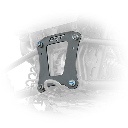 RZR Pro XP radius rod plate installed on rear frame