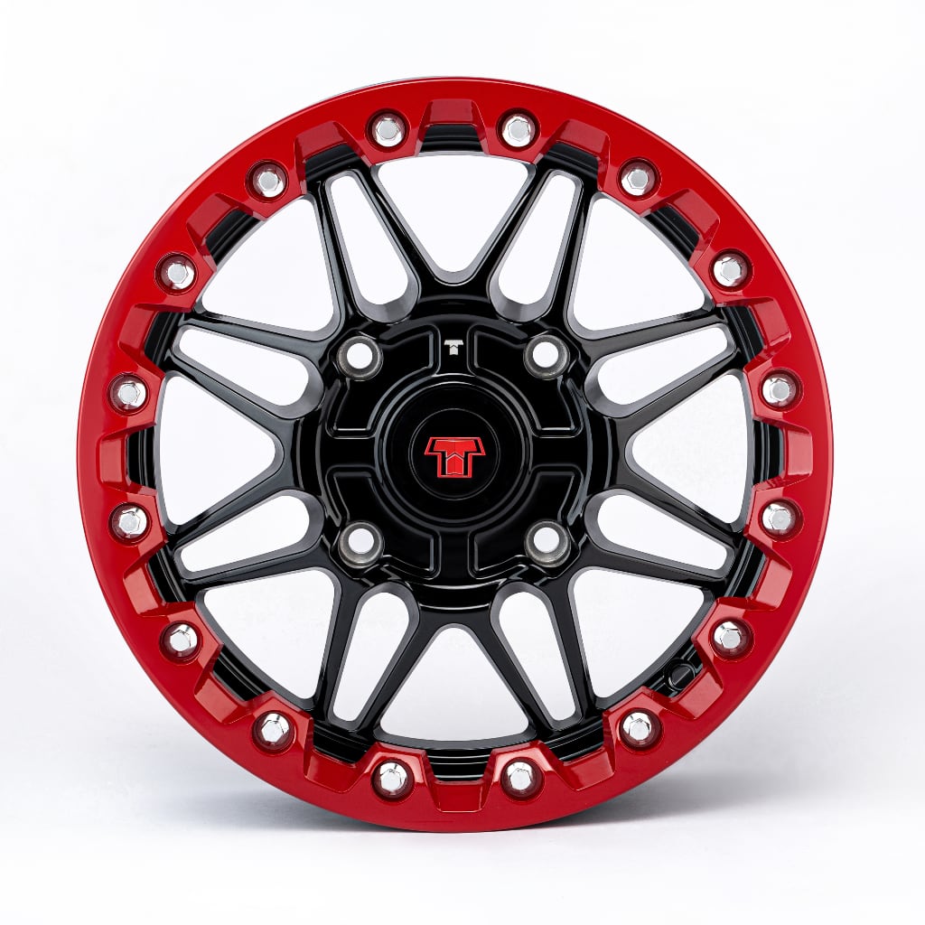 14x7 Ultra-Light Beadlock Wheel Red – Wisco Powersports