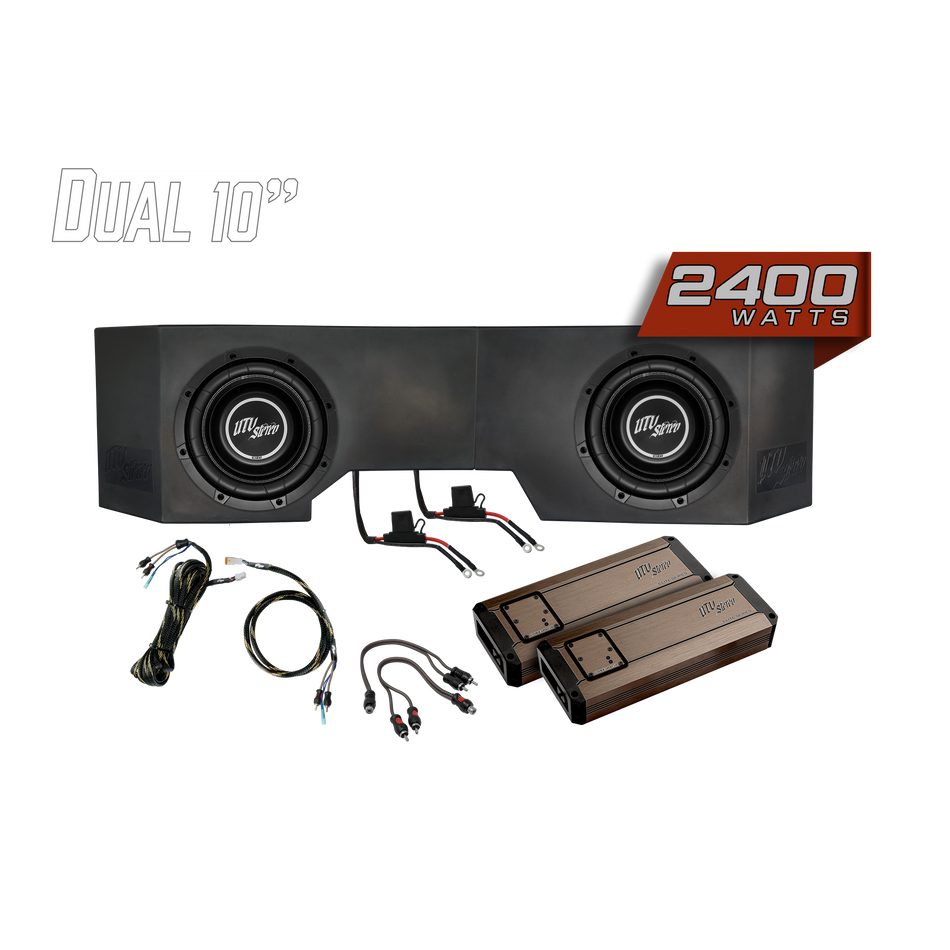 Kit de deux caissons de basses de 10 pouces pour Can-Am® Defender 2400 W | UTVS-DEF-SUB-2400-2