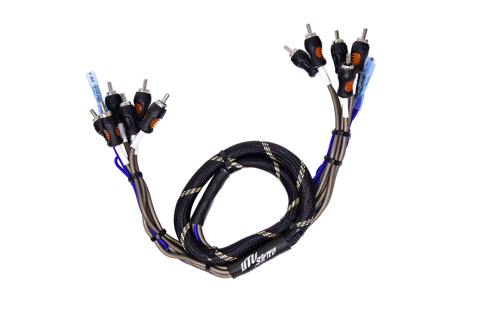 UTV Stereo 6-Channel RCA Harness - Front, Rear, Subwoofer, + Remote | UTVS-HARN-RCA-3