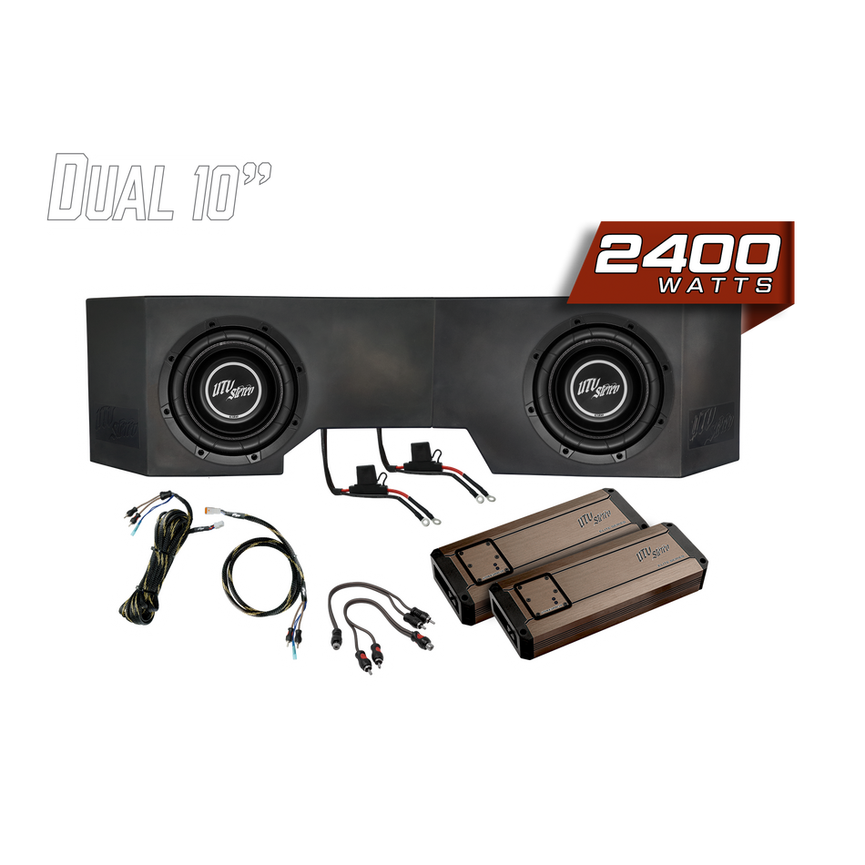 Kit de deux caissons de basses de 10 pouces pour Can-Am® Defender 2400 W | UTVS-DEF-SUB-2400-2