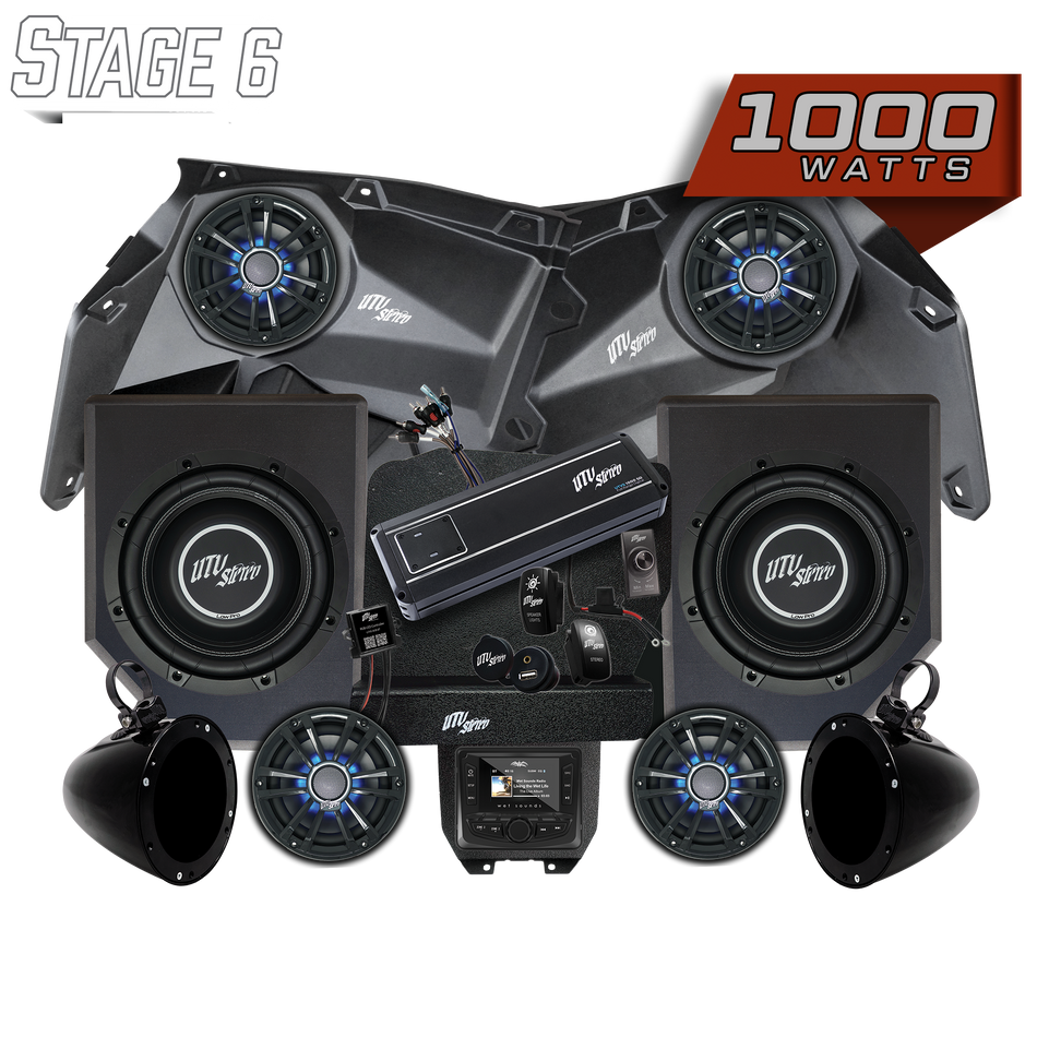 Ensemble stéréo Can-Am® X3 Signature Series Stage 6 | UTVS-X3-S6-S