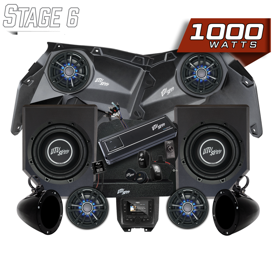 Ensemble stéréo Can-Am® X3 Signature Series Stage 6 | UTVS-X3-S6-S