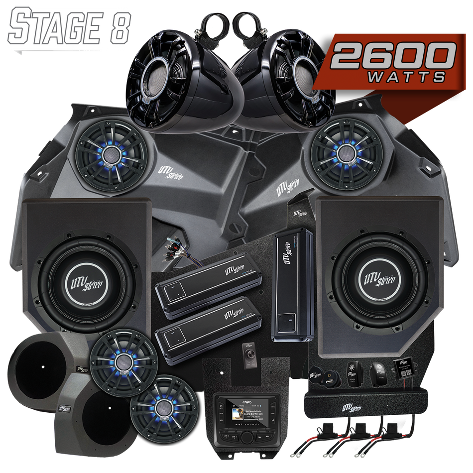 Ensemble stéréo Can-Am® X3 Signature Series Stage 8 | UTVS-X3-S8-S