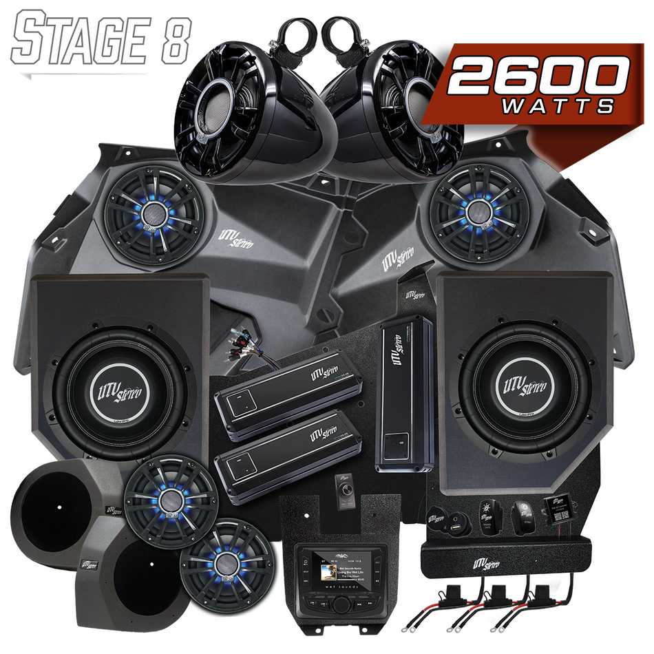 Ensemble stéréo Can-Am® X3 Signature Series Stage 8 | UTVS-X3-S8-S