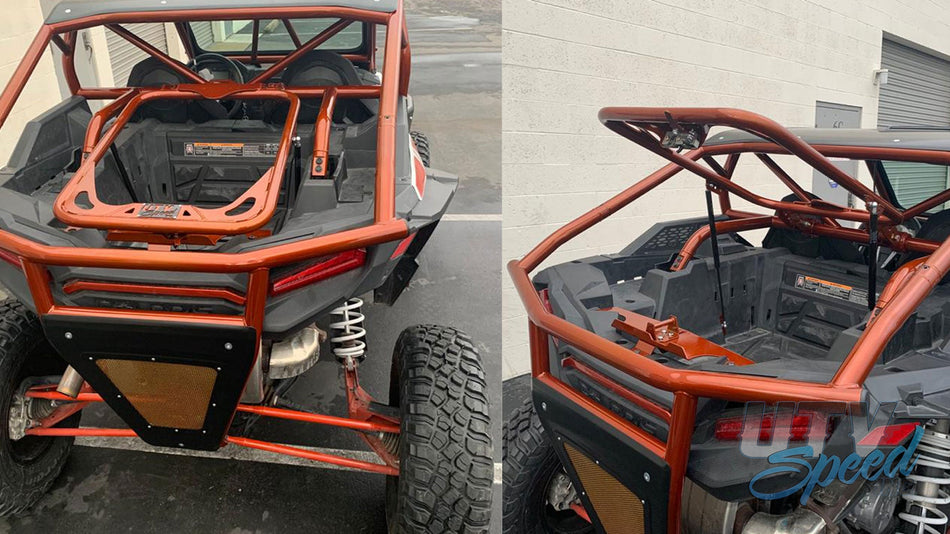 Soporte de rueda de repuesto con amortiguadores para Polaris RZR 1000 de UTV Speed