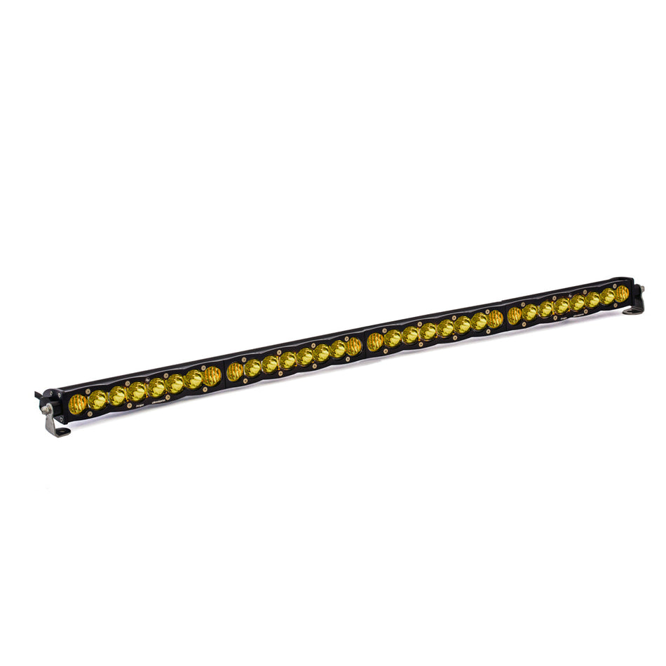 Barra de luces LED recta S8 para conducción/combinación, ámbar, 40"