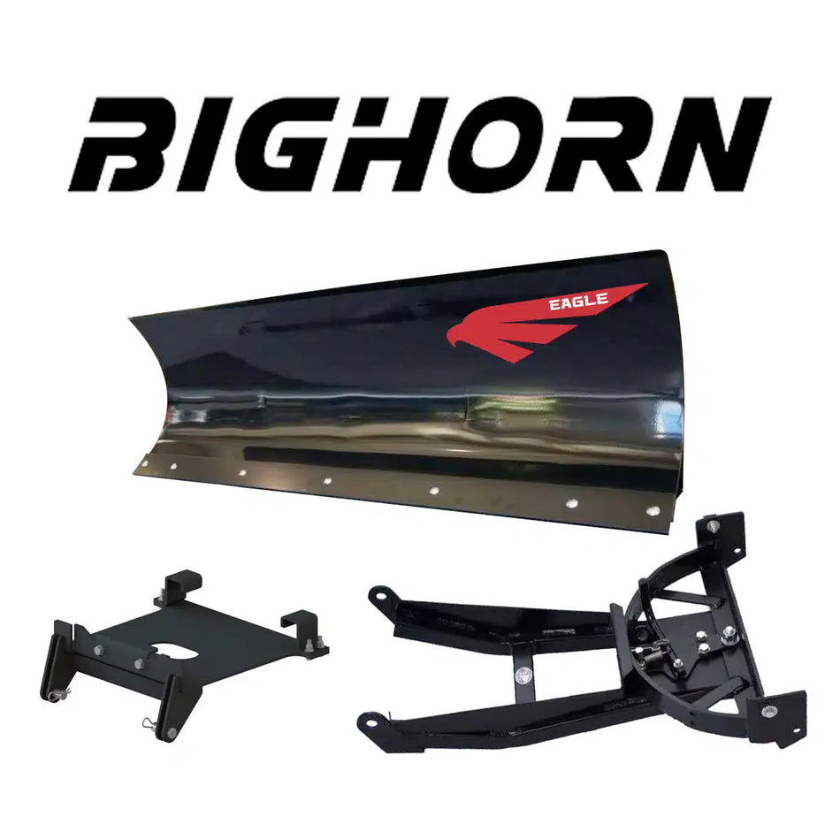 Laveuse à neige Eagle 66″ UTV en acier, système de lame complet à montage avant pour 550 Bighorn (UTV) (2023-2024)