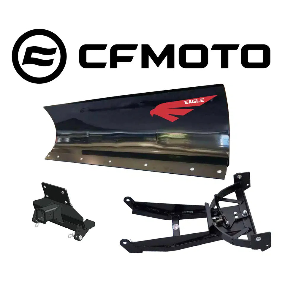 Lame à neige Eagle 72″ UTV en acier, système de lame complet à montage avant pour 1000 CF Moto (Uforce/XL) (2019-2024)