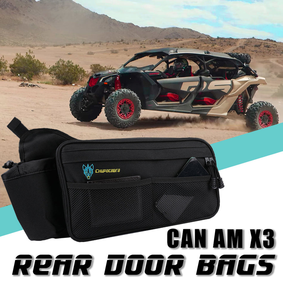 Ensemble de deux sacs de porte arrière pour Can-Am X3 (droite et gauche).