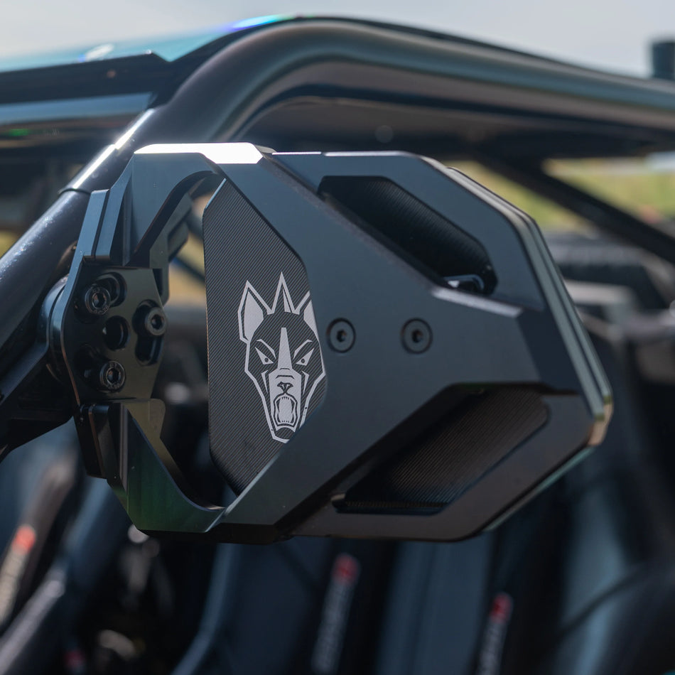 Cuero Race UTV Side Mirrors w/ Pod Light Mounts