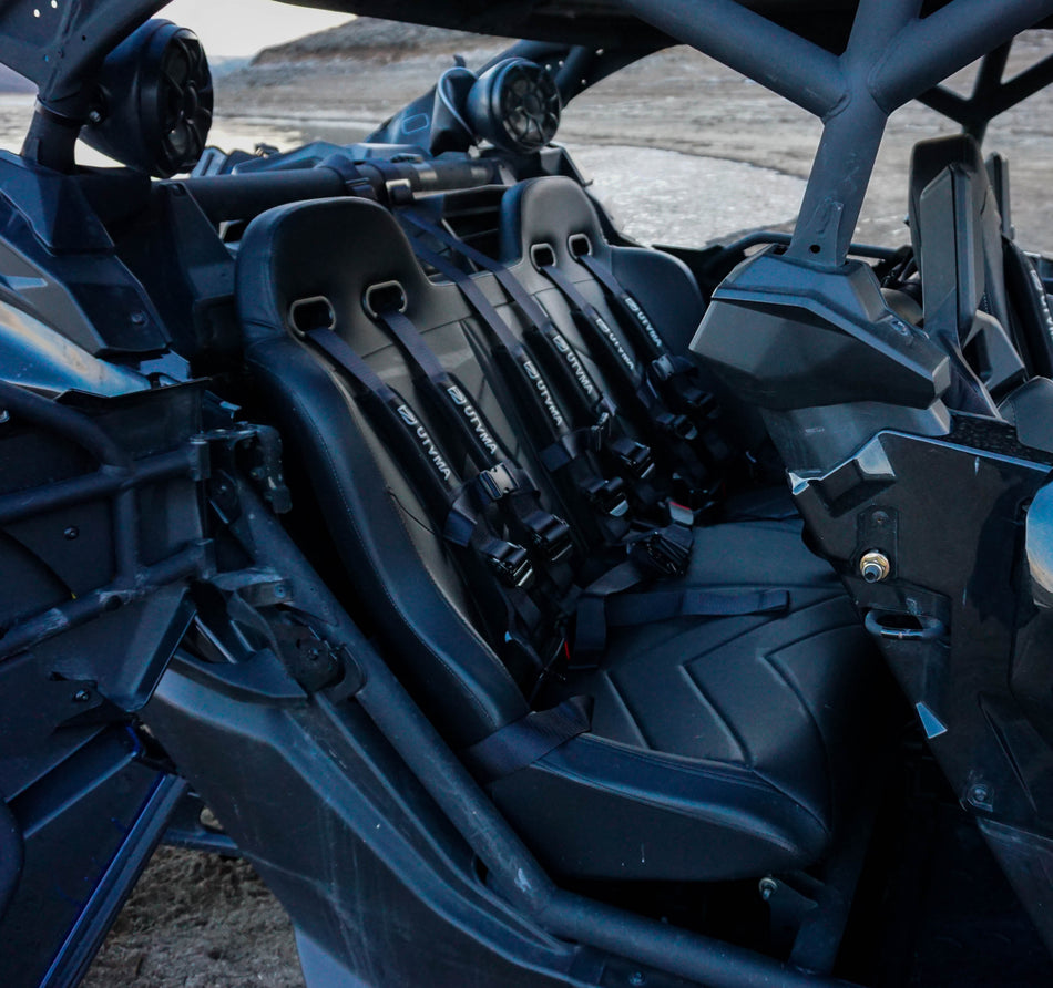 Maverick X3 Rear Bench Seat W Harnesses (2017-2026)