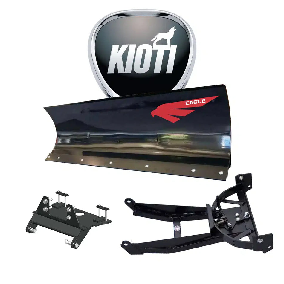 Lame à neige Eagle 72″ UTV en acier, système de lame complet à montage avant pour Kioti 2400-2440 (K9) (2018-2019)
