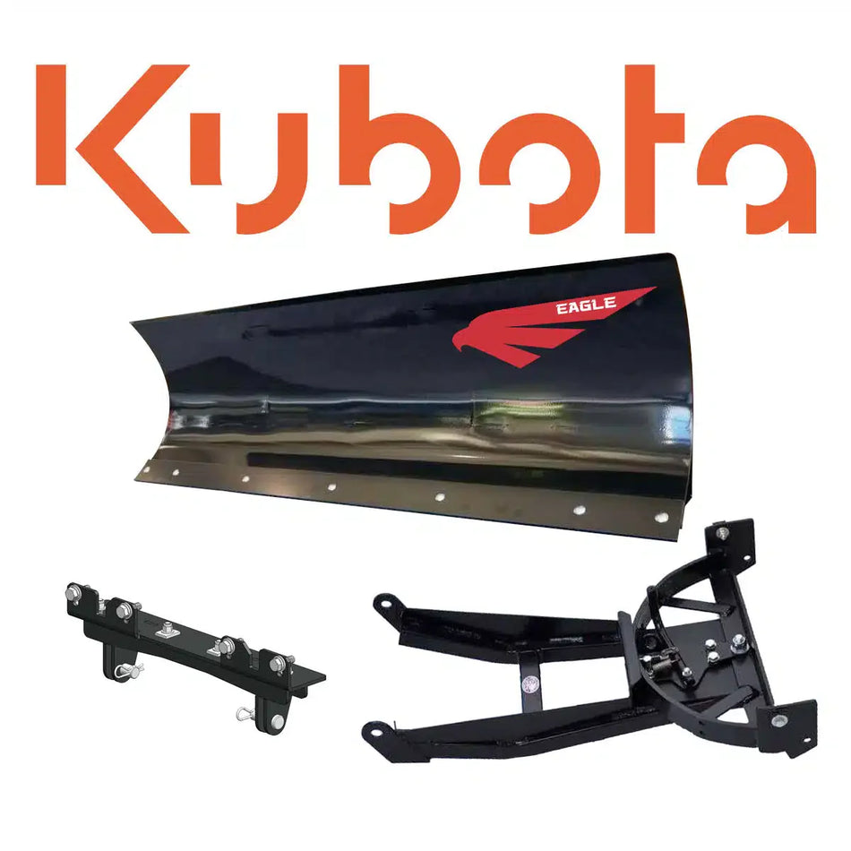 Laveuse à neige Eagle 72″ UTV en acier, système de lame complet à montage avant pour Kubota 400-1140 (RTV/4×4/RTV-X) (2004-2024)