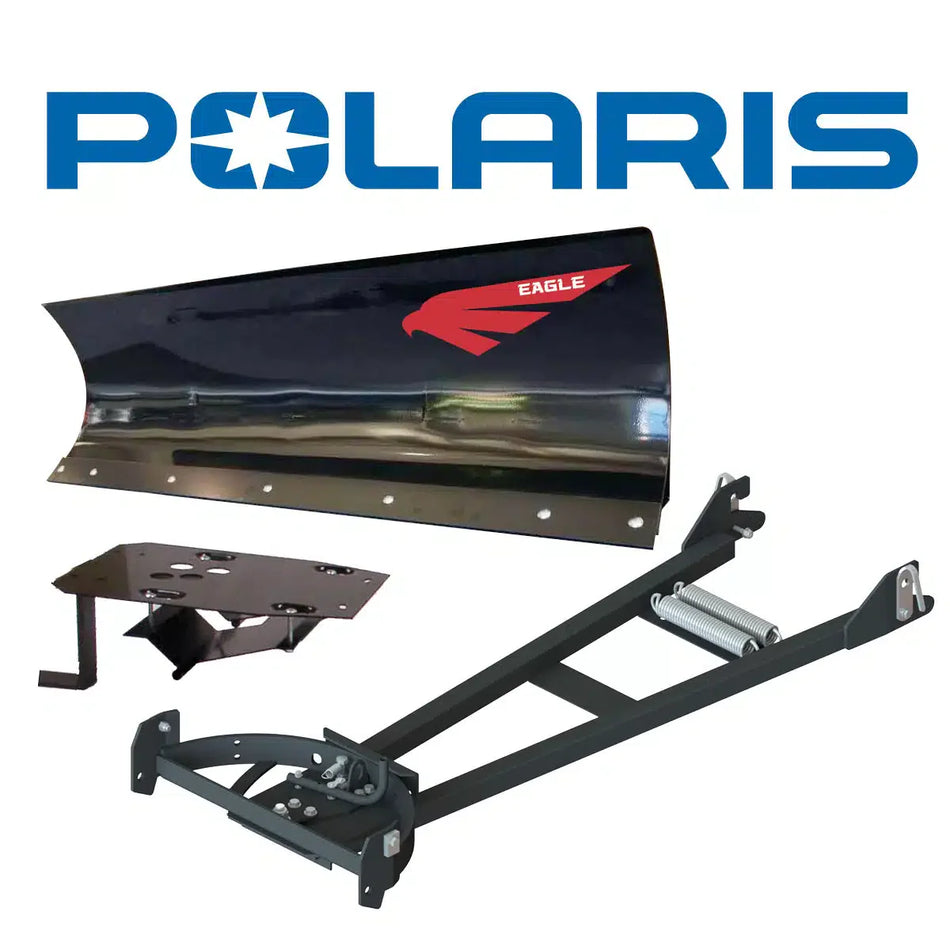 Lame à neige Eagle 60″ en acier à montage central pour VTT Polaris 550-850 (Sportsman/6×6/Touring/X2/XP/Ultimate Trail, Scambler, High Lifter) (2009-2025)