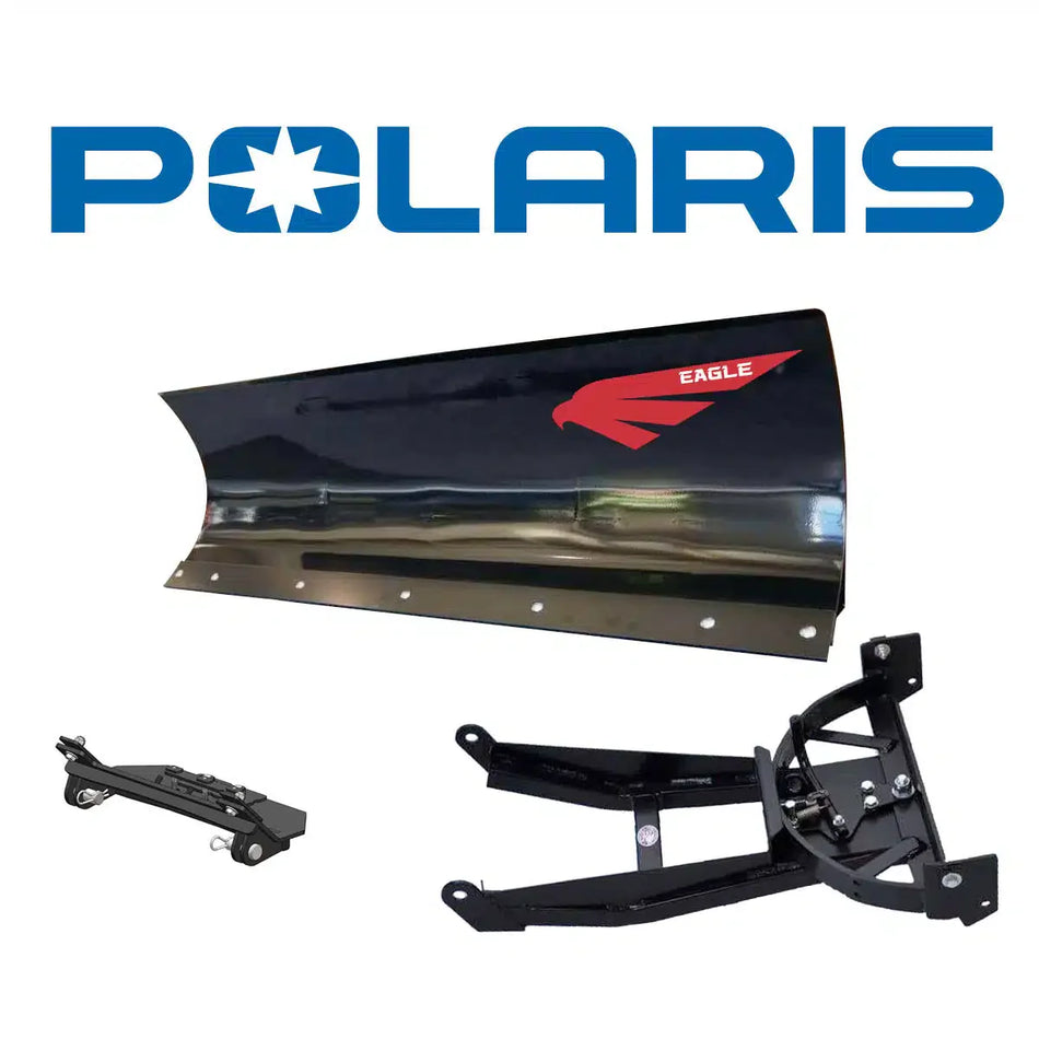 Lame à neige Eagle 72″ UTV en acier, système de lame complet à montage avant pour Polaris 1000 (Ranger XP/4×4) (2018-2024)