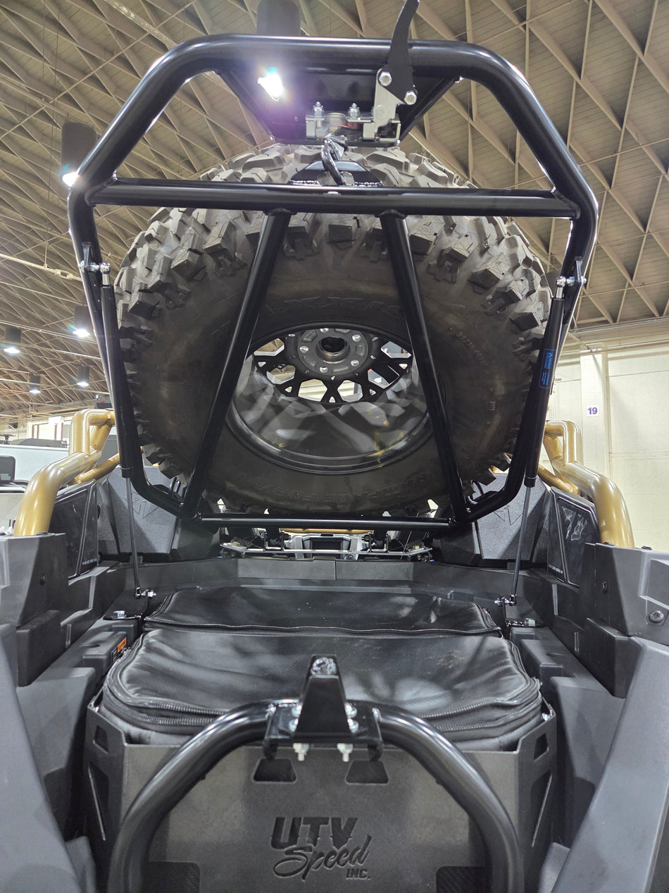 Porta neumáticos con amortiguadores para Polaris Pro R de UTV Speed